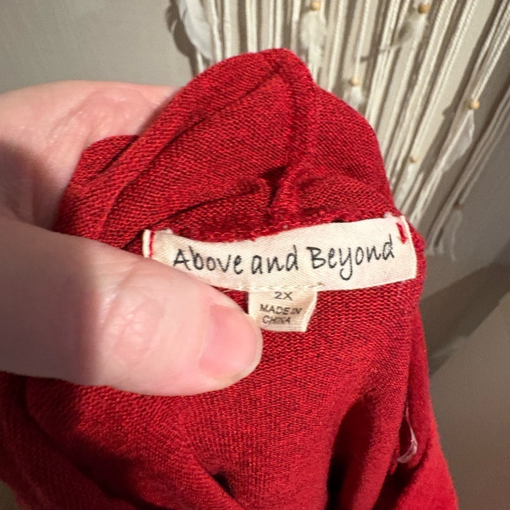 Above and Beyond Red Hoodie - Picture 6 of 7